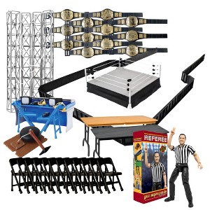 Super Deluxe Wrestling Action Figure Ring & Accessory Set For WWE & AEW Wrestling Figures - 1 of 1