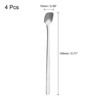 Unique Bargains Stainless Steel Long Handle Square Mirror Finished Coffee Spoon 4 Pcs - 2 of 4