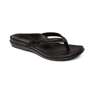 Aetrex Eve Sparkly Thong Sandal