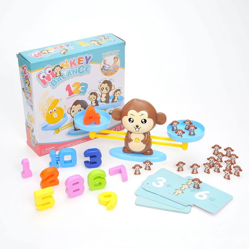 Link Ready! Set! Play! Educational Monkey Balance Math Game, STEM Learning Toy For Kids, 3 of 10