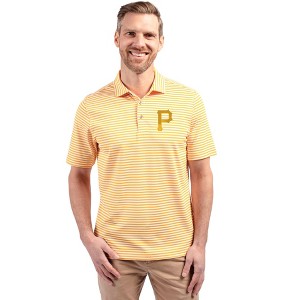 Pittsburgh Pirates Cutter & Buck Virtue Eco Pique Stripe Recycled Mens Polo - 1 of 1