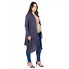 Maternity Extra Long Open Front Cardigan - 24seven Comfort Apparel™ - 2 of 3