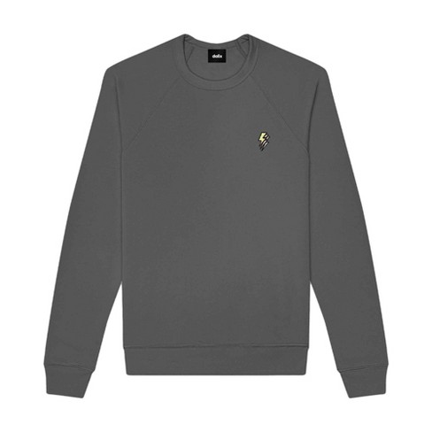 Dalix Lightning (Glow in the Dark) Embroidered Crewneck Fleece Sweatshirt Pullover Mens - image 1 of 4