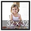 PosterPalooza | Square Simple Black Picture Frame - UV Acrylic, Foam Board Backing, Hanging Hardware - 2 of 4