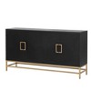NicBex Decorative Storage Cabinet, Sideboard Buffet Cabinet with Storage Adjustable Shelf Rectangular Metal Handles and Legs for Kitchen - 3 of 4
