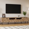 Bella Depot 78.7'' Mid Century TV Stand with 2 Drawers for TVs up to 85'' for Living room, Bedroom - 2 of 4