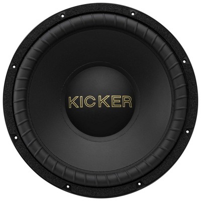Kicker 50GOLD154 - Kicker 50th Anniversary 15" Comp Gold Subwoofer, Dual Voice Coil, 4-Ohm, 400-Watt RMS