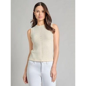 Crew Neck Knit Tank Top - 1 of 3