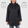 Alpine Swiss Lorie Womens Rain Jacket Removable Hood Long Rain Coat Trench Coat Windbreaker - 2 of 4