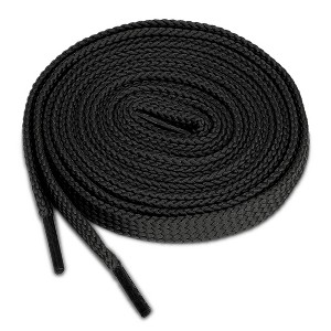 INSPIRE CHIC Double Layer Hollow Thick Flat Shoelaces 2 Pairs - 1 of 4