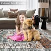 Vintage Rug Soft Oriental Floral Printed Carpet Washable Rug Living Room Bedroom Rug - 4 of 4
