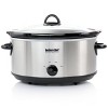 Better Chef 6 Quart Oval Slow Cooker with Removable Stoneware Crock in Stainless Steel - 2 of 4