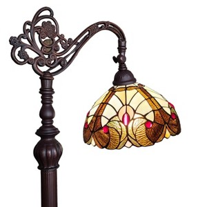 Amora Lighting Tiffany Style Geometric Reading Lamp 62" Tall - 1 of 2