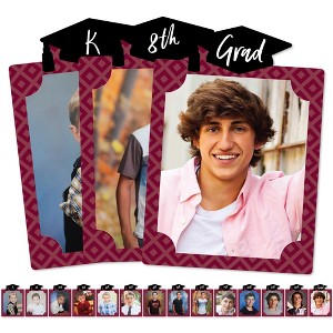 Big Dot of Happiness Maroon Graduation 8 x 10 inches K-12 School Photo Holder - DIY Party Decor - Picturific Display - 1 of 4