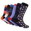 Mio Marino - Men's Bold Designer Dress Socks 6 Pack - 3 of 4