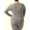 Fruit of the Loom Women's and Plus Long Underwear Waffle Thermal Tops, 2-Pack - 3 of 4