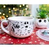 Silver Buffalo Disney The Nightmare Before Christmas Scary Citizens Ceramic Soup Mug With Lid - 4 of 4