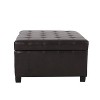 Sapphtopaz Modern Ottoman Wood Footstools with Thick Cushion and Wood Legs Small Vanity Stool for Bedroom, Living Room, Entryway - 2 of 4