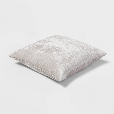 Threshold Velvet Rib Textured Square Decorative Throw Pillow