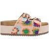 Hey Girl by Corkys Womens Wannabe Platform Slide Sandal, Multi Crochet - 2 of 4