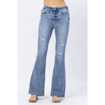 Women's Hi-Rise Destroyed Fit & Flare Jean - Judy Blue