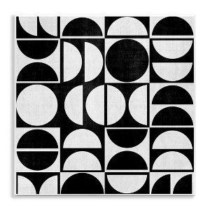 Stupell Industries Black & White Arch Pattern, 12" x 12" - 1 of 4