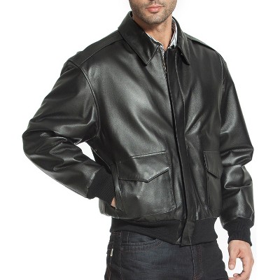 Landing Leathers Air Force Men A-2 Leather Flight Bomber Jacket Black XX-Large — фото 3