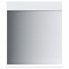 vidaXL BERG White Bathroom Mirror with Shelf - Wall-mounted Solid Pine Wood Mirror, Ideal for Small Spaces, Easy Maintenance, 23.6"x4.7"x27.6" - 2 of 4