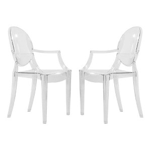 LeisureMod Carroll Modern Acrylic Dining Side Chair - 1 of 4