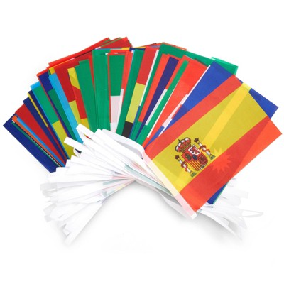 80 ft Multicolor Polyester International Flags Banner