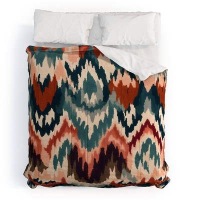 Deny Designs Megan Morris Kashimiran Kilim Comforter Bedding Set Blue