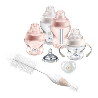 Tommee Tippee Closer to Nature Baby Bottle Gift Set - Pink - 8ct