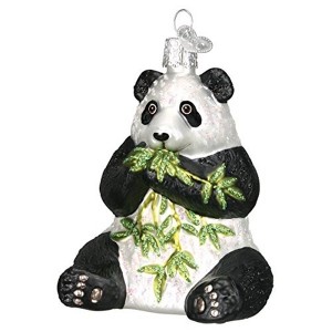Old World Christmas Glass Blown Ornament For Christmas Tree for Christmas Tree, Panda - 1 of 4