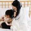 Makemake Organics GOTS Certified Organic Cotton Knit Soft Cotton Throw Blanket Large (50x60, Ivory) - 2 of 4