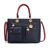 MKF Collection Julia Vegan Leather Color-block Women’s Satchel Bag by Mia k - 2 of 4
