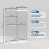 Frameless Bathtub Shower Doors 56-60 W x 60 H, Double Sliding Tub Shower Door with Tempered Glass 5/16"(8mm) - 2 of 4