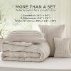Bedsure Pinch Pleat Bed Comforter Set 4Pcs King Size Beige - Bedsure - 4 of 4
