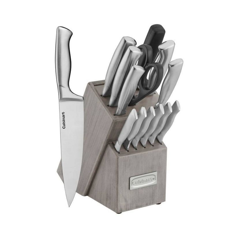 Cuisinart Classic 15pc Stainless Steel Knife Block Set - C77SS-15PT, 3 of 8
