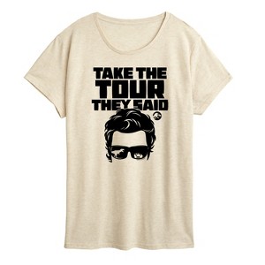 Women's - Jurassic Park - Take The Tour They Said- Women's Short Sleeve Graphic T-Shirt Short Sleeve Graphic T-Shirt - 1 of 3