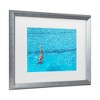 Trademark Fine Art - Linda Wride  synchronised swimming practice Matted Framed Art - 3 of 4