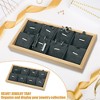 Unique Bargains Bamboo Wood Pendant Tray Stackable Storage Jewelry Tray Showcase Organizer 1 Pcs - 2 of 4