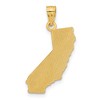 Black Bow Jewelry 14k Yellow Gold Cali Girl State Pendant - 3 of 4