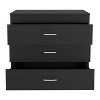 NicBex 3 Drawer Dresser for Bedroom,Modern Style Drawers with Metal Pulls,Dressers for Kids Room,Living Room,Entry and Hallway - 4 of 4