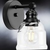 Urban Ambiance Luxury Vintage Wall Sconce 7.875''H x 5''W,  Midnight Black Finish,  Phoenix Collection, UHP4304 - 4 of 4