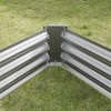 Syemin Raised Garden Bed, for flower planters, vegetables herbs, silver, 91.34"*44.69"*11.81" - 3 of 4