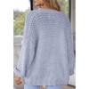 Womens Sweater Knit Cardigan with Pockets Open Front Cable Knit Sweater Chunky Thick Sweater Cardigan for Winter Comfy Knitwear - 4 of 4