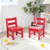 Infans 2 PCS Kids Chairs Indoor Outdoor Heavy-Duty All-Weather Children Learning Chair - 2 of 4