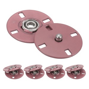 Unique Bargains Alloy Invisible Durable High Hardness Buckle Fasteners Press Studs Buttons 5 Pcs - 1 of 4