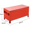 Jobsite Chest,Heavy Duty Truck Bed Toolboxes,Aluminum Alloy Tool Box,Dual Side Hydraulic Levers,Tool Chest for Garage - 3 of 4