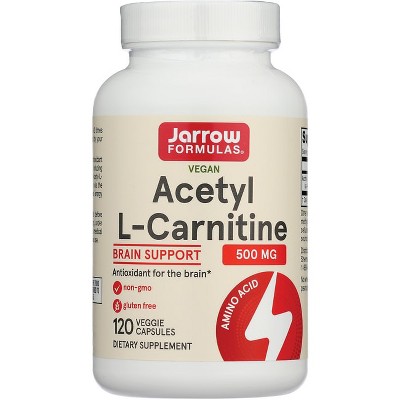 Jarrow Formulas, Inc. Vegan Acetyl L-carnitine 500 Mg 120 Veg Caps : Target